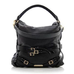 Burberry Gosford Bridle Black Lambskin Leather Bag